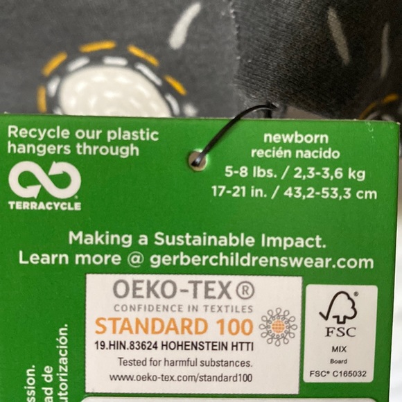 Baby Long Sleeve Space Onesie Size Newborn NEW - Picture 4 of 5